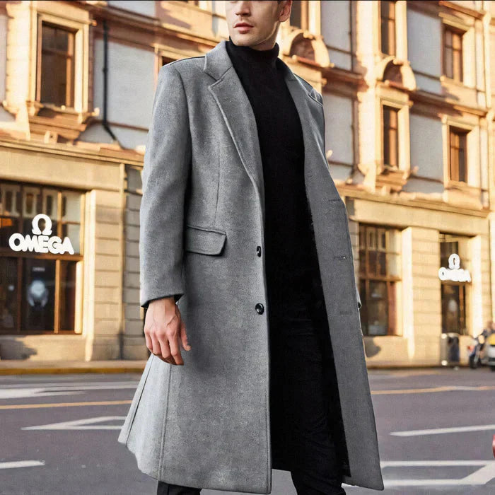 Sobretudo Masculino Bonzzano BZ207 em lã, elegante e confortável.