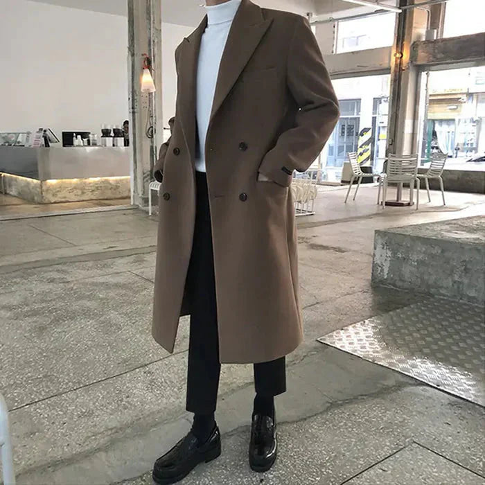 Sobretudo Masculino Bonzzano BZ217 em lã, elegante e confortável.