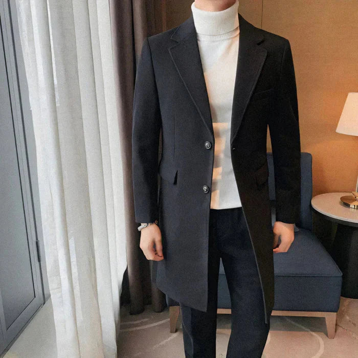 Sobretudo Masculino Bonzzano BZ204 em lã, elegante e confortável.