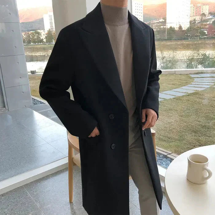 Sobretudo Masculino Bonzzano BZ217 em lã, elegante e confortável.