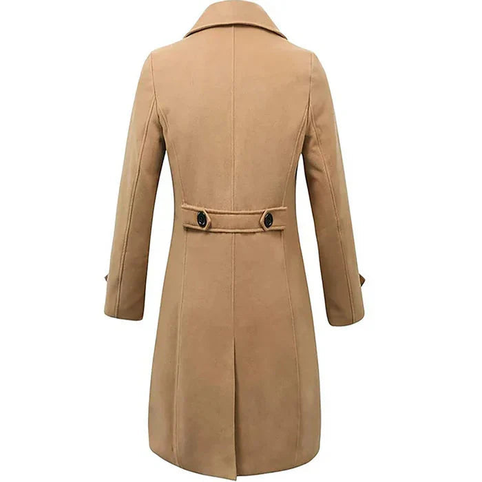 Sobretudo Masculino Longo Bonzzano BZ240 em lã e algodão com design elegante.
