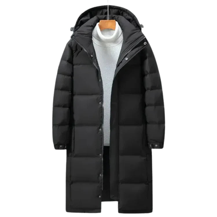 Sobretudo Masculino Puffer Bonzzano BZ222 com capuz removível e design moderno.