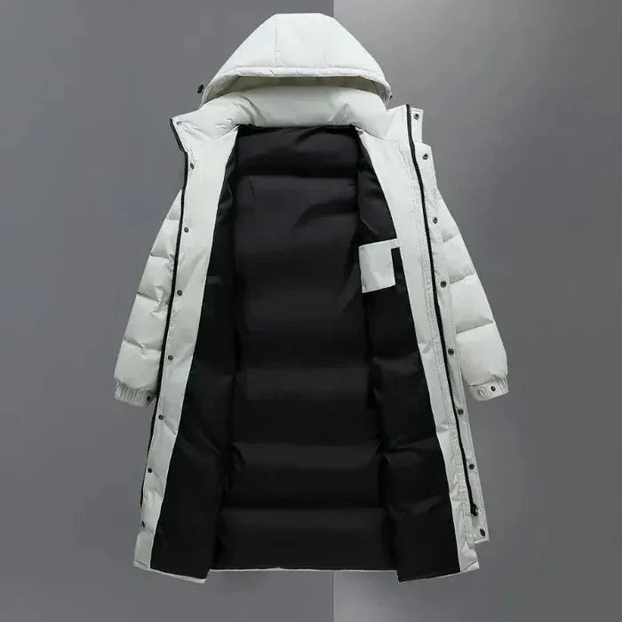 Sobretudo Masculino Puffer Bonzzano BZ222 com capuz removível e design moderno.
