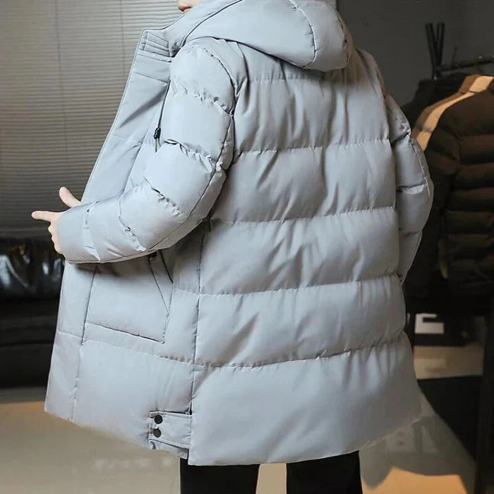 Sobretudo Masculino Puffer em Lã Bonzzano BZ216 com design elegante e proteção térmica.