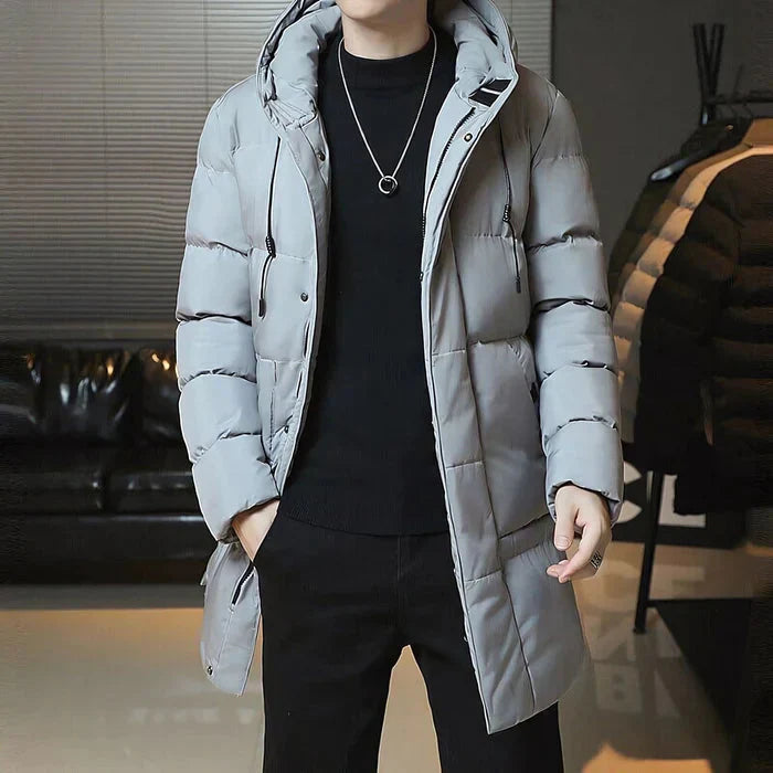 Sobretudo Masculino Puffer em Lã Bonzzano BZ216 com design elegante e proteção térmica.