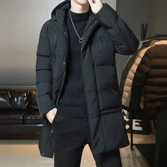 Sobretudo Masculino Puffer em Lã Bonzzano BZ216 com design elegante e proteção térmica.