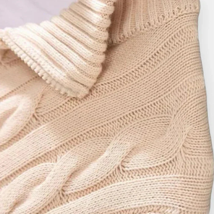 Suéter Masculino Bonzzano BZ018 em tricot premium com meio zíper