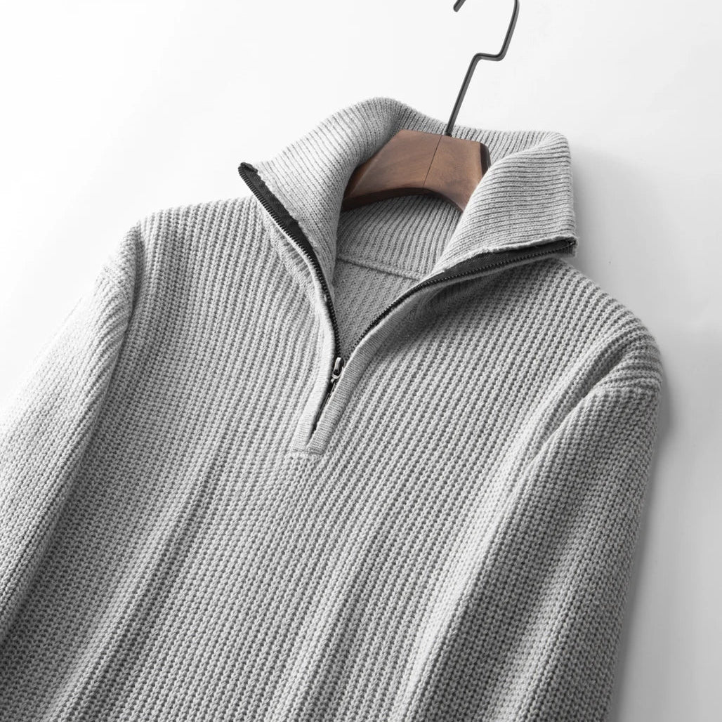 Suéter Masculino Bonzzano BZ019 em tricot premium, elegante e versátil.
