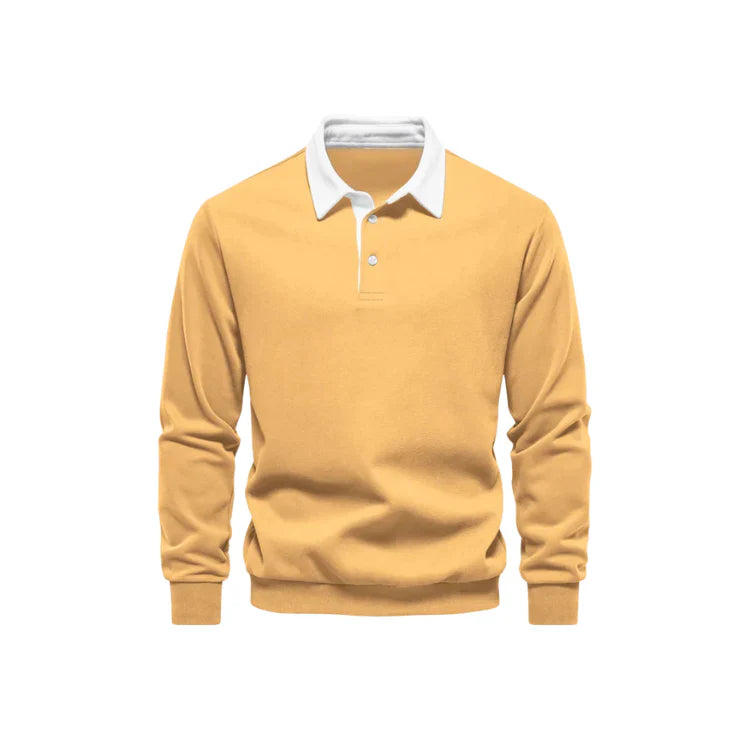 Suéter Masculino Gola Polo Bonzzano BZ021 em tecido premium e design elegante.