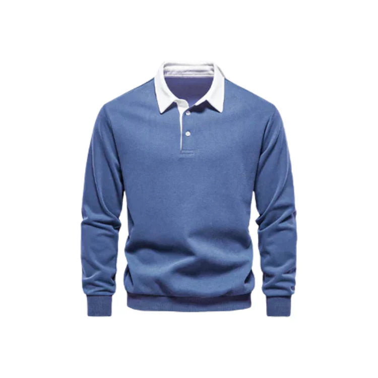 Suéter Masculino Gola Polo Bonzzano BZ021 em tecido premium e design elegante.