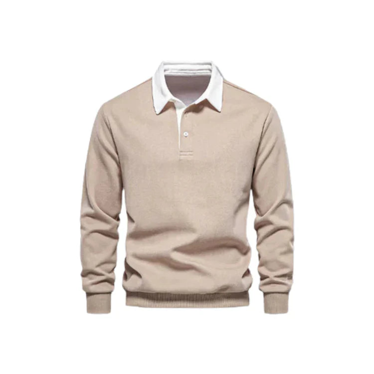 Suéter Masculino Gola Polo Bonzzano BZ021 em tecido premium e design elegante.