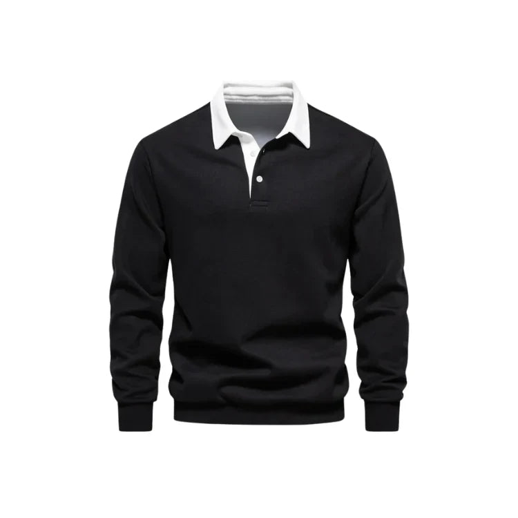 Suéter Masculino Gola Polo Bonzzano BZ021 em tecido premium e design elegante.