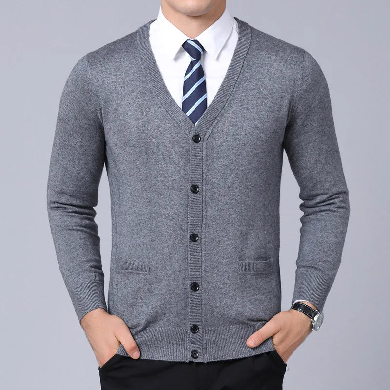 Suéter Masculino Slim Fit Bonzzano BZ184 em lã, elegante e confortável.