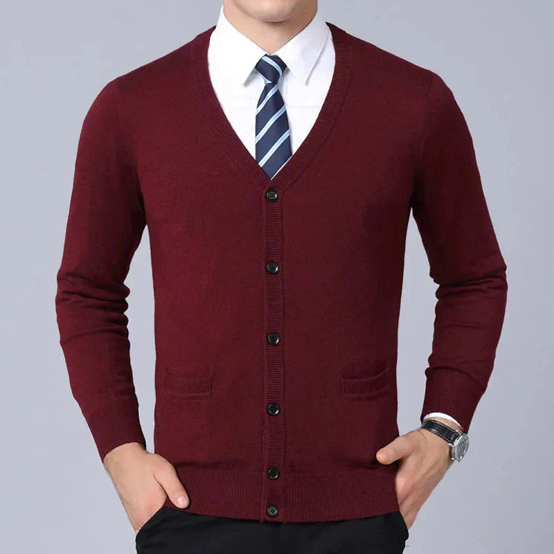 Suéter Masculino Slim Fit Bonzzano BZ184 em lã, elegante e confortável.