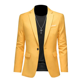Blazer Masculino Bonzzano BZ194 em algodão premium com corte ajustado.