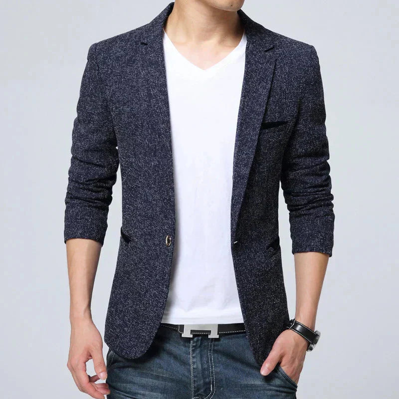 Blazer Masculino Bonzzano BZ195 em algodão, elegante e versátil.