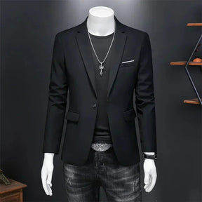 Blazer Masculino Bonzzano BZ194 em algodão premium com corte ajustado.