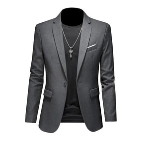 Blazer Masculino Bonzzano BZ194 em algodão premium com corte ajustado.