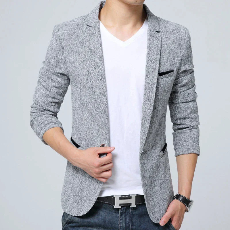 Blazer Masculino Bonzzano BZ195 em algodão, elegante e versátil.