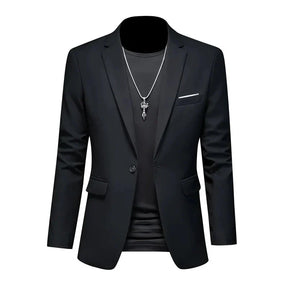 Blazer Masculino Bonzzano BZ194 em algodão premium com corte ajustado.
