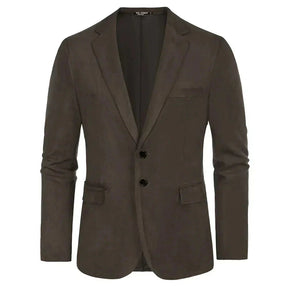 Blazer Masculino Bonzzano BZ029 em camurça premium com modelagem ajustada.