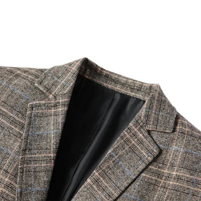 Blazer Masculino em Lã Quadriculado Bonzzano BZ031 com corte slim fit.