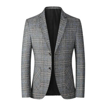 Blazer Masculino em Lã Quadriculado Bonzzano BZ031 com corte slim fit.