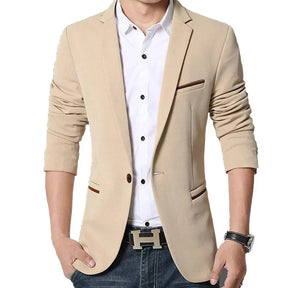 Blazer Masculino Slim Fit Bonzzano BZ187 em algodão, elegante e confortável.