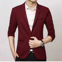 Blazer Masculino Slim Fit Bonzzano BZ187 em algodão, elegante e confortável.