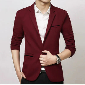 Blazer Masculino Slim Fit Bonzzano BZ187 em algodão, elegante e confortável.