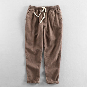 Calça de Linho Masculina Bonzzano BZ007 em linho premium, elegante e confortável.