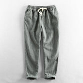 Calça de Linho Masculina Bonzzano BZ007 em linho premium, elegante e confortável.