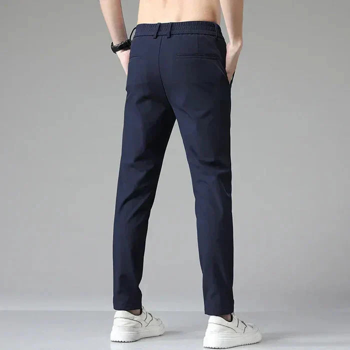 Calça Social Masculina Bonzzano BZ223 em tecido premium com corte slim fit