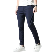 Calça Social Masculina Bonzzano BZ223 em tecido premium com corte slim fit