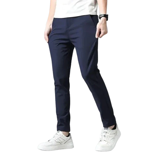 Calça Social Masculina Bonzzano BZ223 em tecido premium com corte slim fit