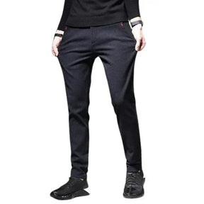 Calça Social Masculina Bonzzano BZ226 em corte slim fit, elegante e confortável.