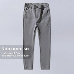 Calça Social Masculina Bonzzano BZ067 em tecido premium com corte slim fit