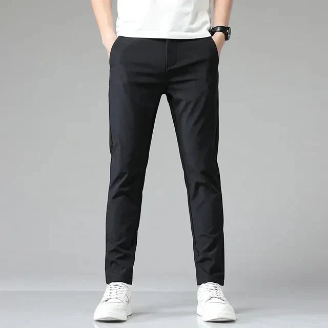 Calça Social Masculina Bonzzano BZ223 em tecido premium com corte slim fit