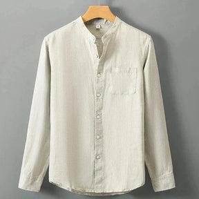 Camisa de Linho Masculina Bonzzano BZ001 em linho nobre, elegante e confortável.