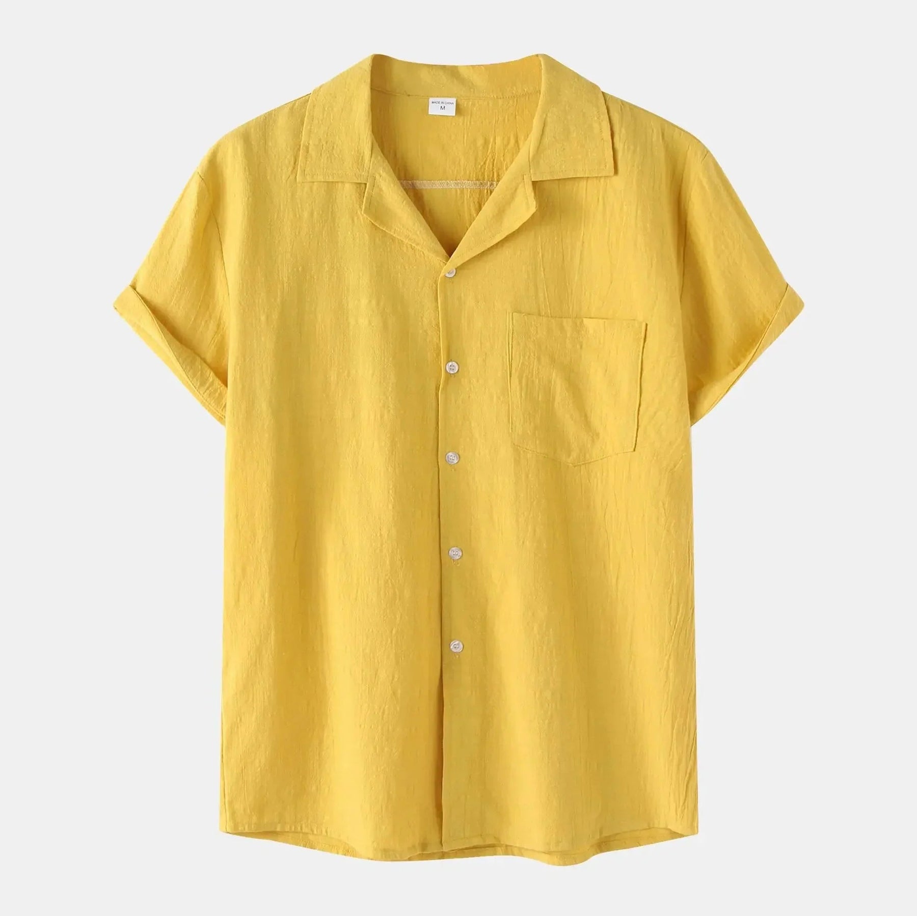 Camisa de Linho Masculina Bonzzano BZ002 em linho premium, elegante e confortável.