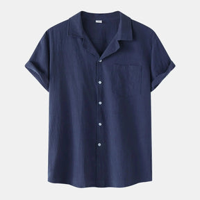 Camisa de Linho Masculina Bonzzano BZ002 em linho premium, elegante e confortável.