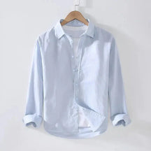 Camisa de Linho Masculina Bonzzano BZ005 em linho premium, elegante e confortável.