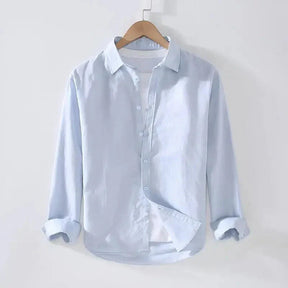 Camisa de Linho Masculina Bonzzano BZ005 em linho premium, elegante e confortável.