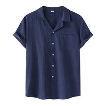 Camisa de Linho Masculina Bonzzano BZ002 em linho premium, elegante e confortável.