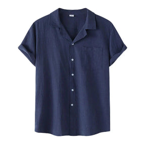 Camisa de Linho Masculina Bonzzano BZ002 em linho premium, elegante e confortável.