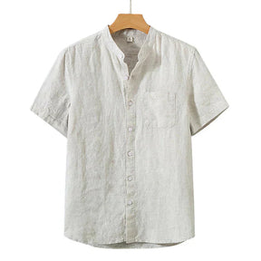 Camisa de Linho Masculina Bonzzano BZ003 em linho premium, corte clássico e acabamento refinado.
