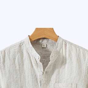 Camisa de Linho Masculina Bonzzano BZ003 em linho premium, corte clássico e acabamento refinado.