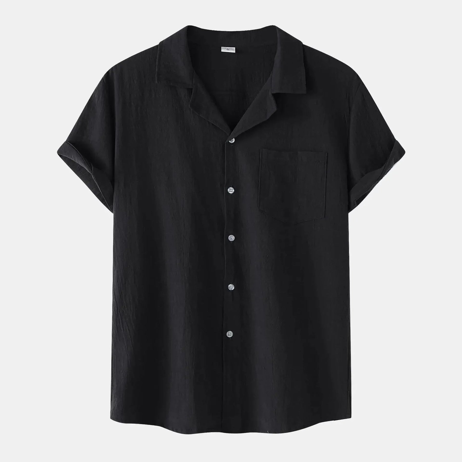 Camisa de Linho Masculina Bonzzano BZ002 em linho premium, elegante e confortável.
