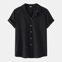 Camisa de Linho Masculina Bonzzano BZ002 em linho premium, elegante e confortável.
