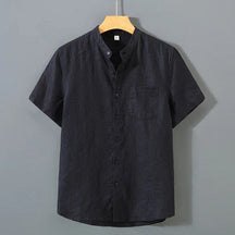 Camisa de Linho Masculina Bonzzano BZ003 em linho premium, corte clássico e acabamento refinado.
